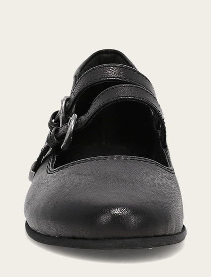 Women's Black Carson Multi Mary Jane Flats | Frye Top Pick