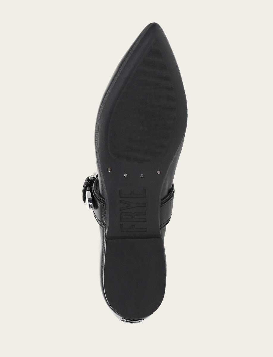 Women's Black Heather Buckle Mary Jane Flats | Frye Classic