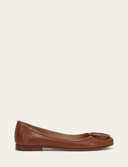 Women's Cinnamon Carson Logo Ballet Shoe | Frye Classic