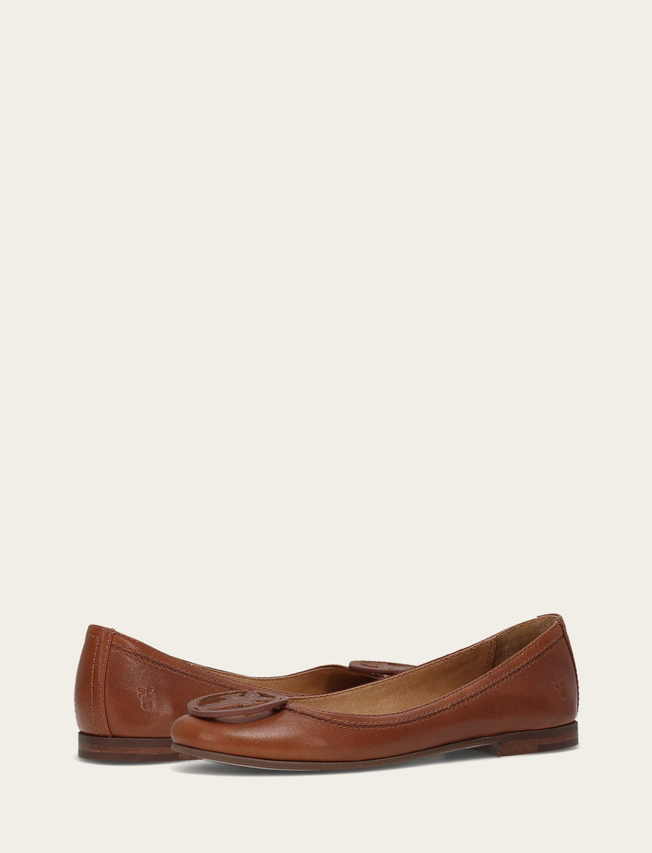 Women's Cinnamon Carson Logo Ballet Shoe | Frye Classic