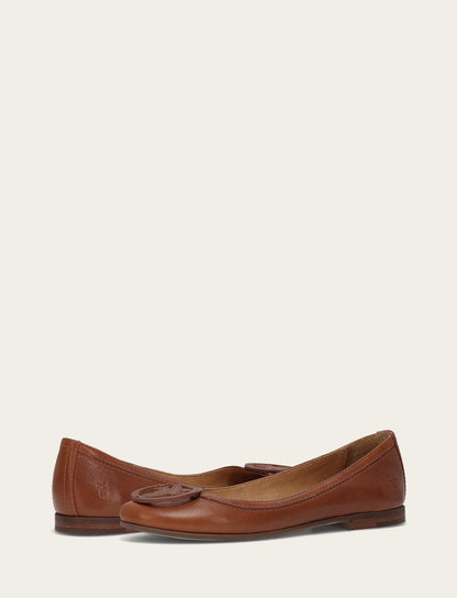 Women's Cinnamon Carson Logo Ballet Shoe | Frye Classic