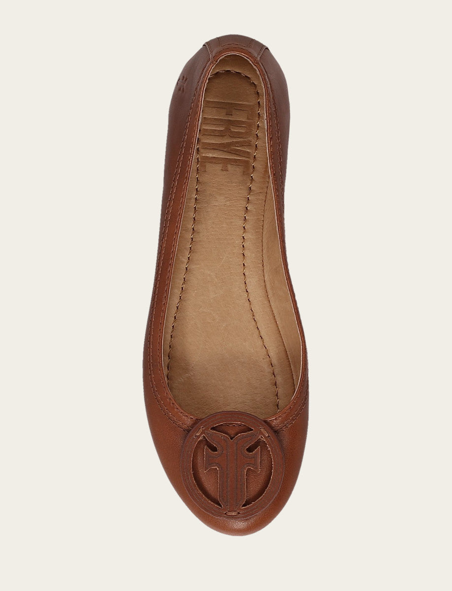 Women's Cinnamon Carson Logo Ballet Shoe | Frye Classic