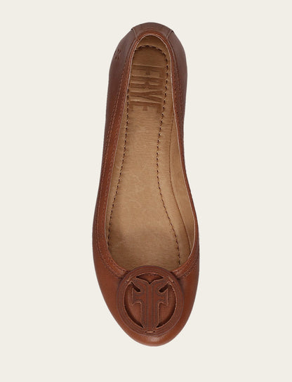 Women's Cinnamon Carson Logo Ballet Shoe | Frye Classic