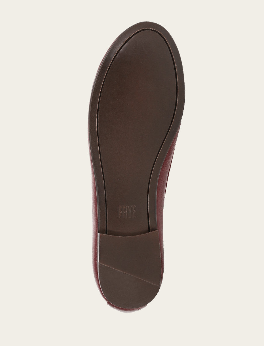 Women's Cranberry Carson Logo Ballet Shoe | Frye New