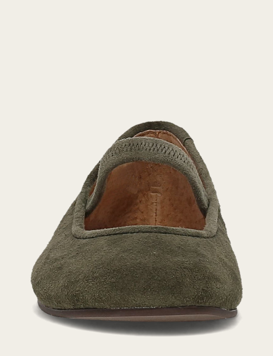 Women's Dark Olive Emma Elastic Mary Jane Shoe | Frye Featured