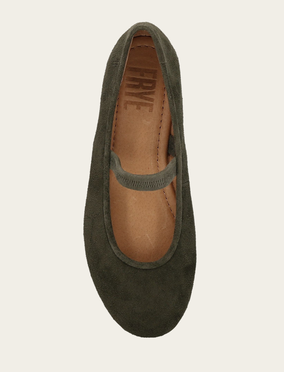 Women's Dark Olive Emma Elastic Mary Jane Shoe | Frye Featured