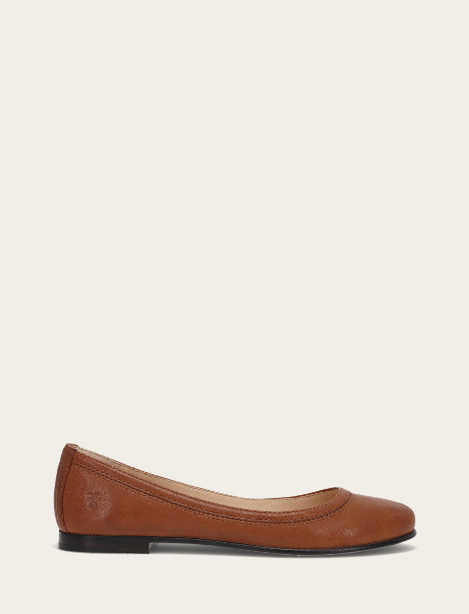 Women's Cognac Carson Ballet Flats | Frye Recommended