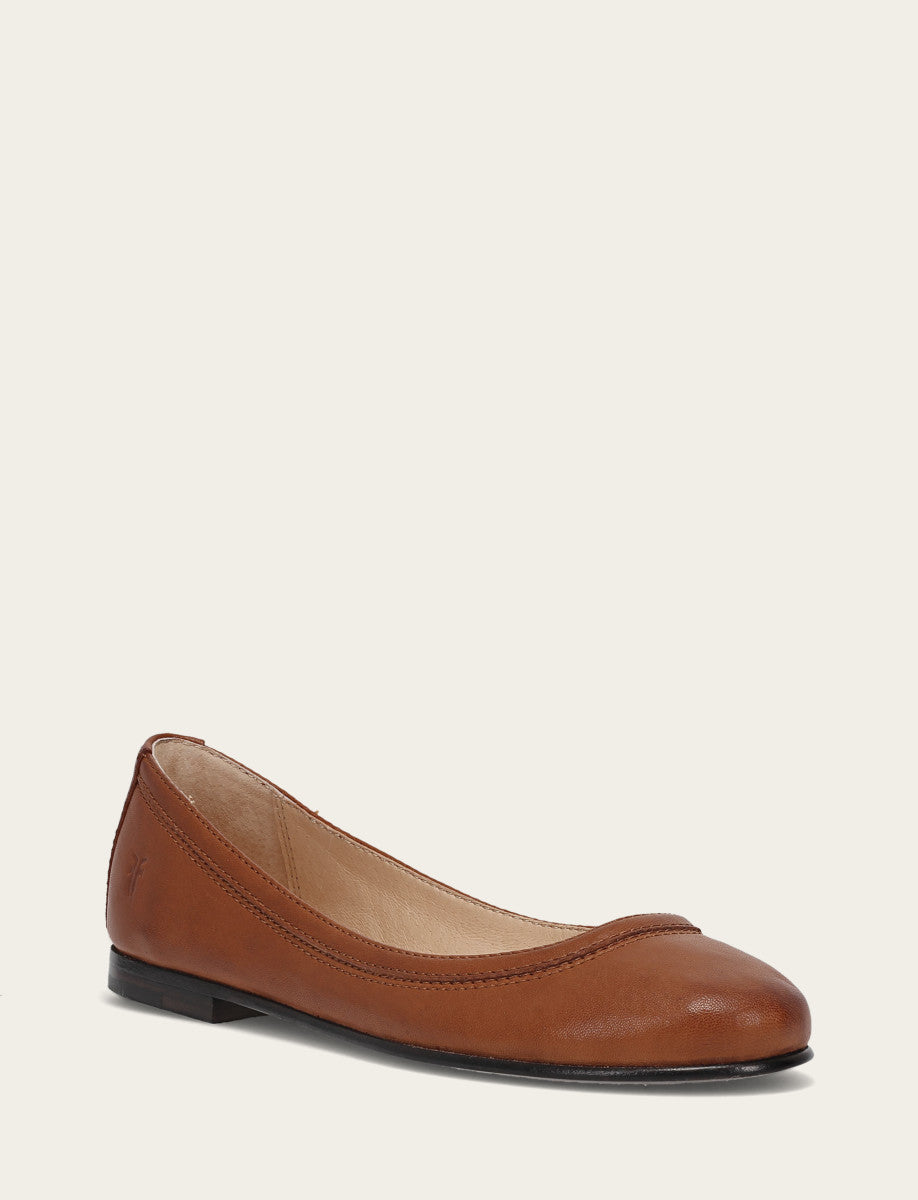 Women's Cognac Carson Ballet Flats | Frye Recommended