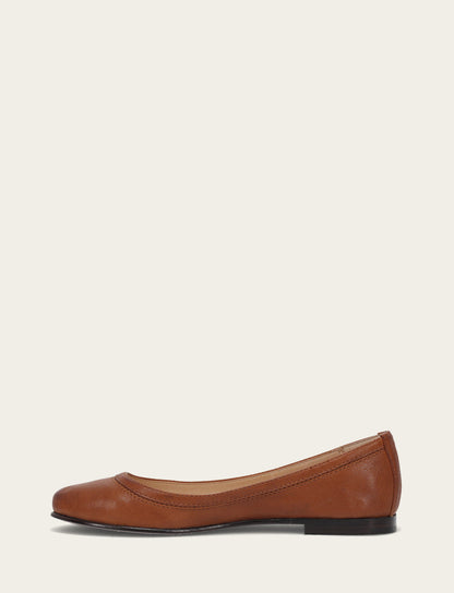 Women's Cognac Carson Ballet Flats | Frye Recommended