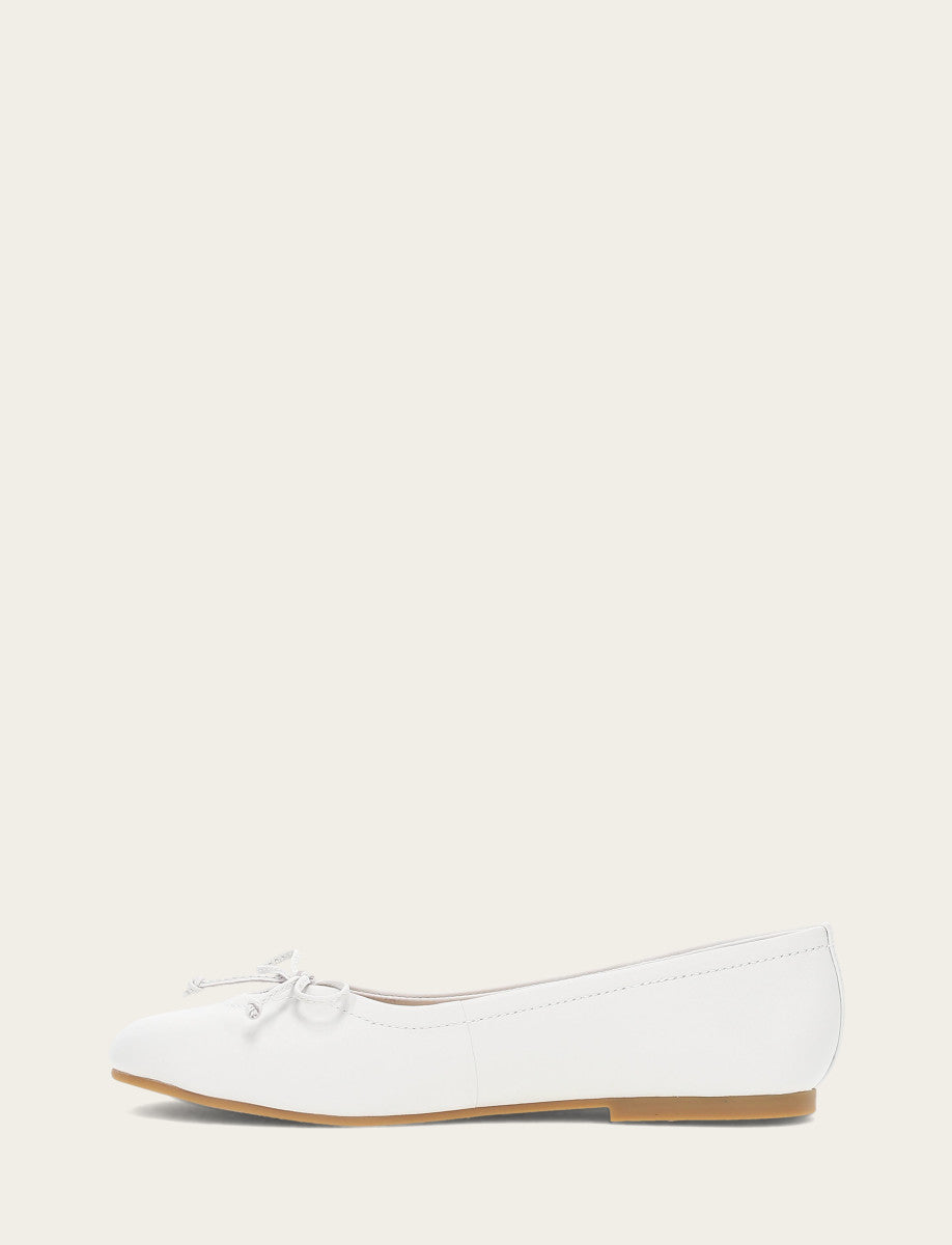 Women's White Emma Ballet Flats | Frye Discount
