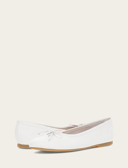 Women's White Emma Ballet Flats | Frye Discount