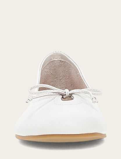 Women's White Emma Ballet Flats | Frye Discount