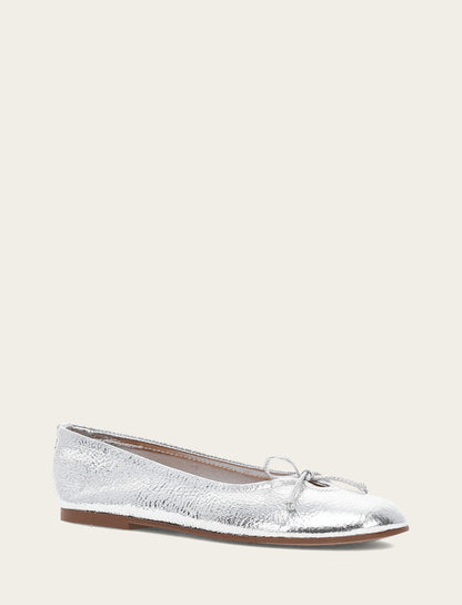Women's Silver Emma Ballet Shoe | Frye Premium