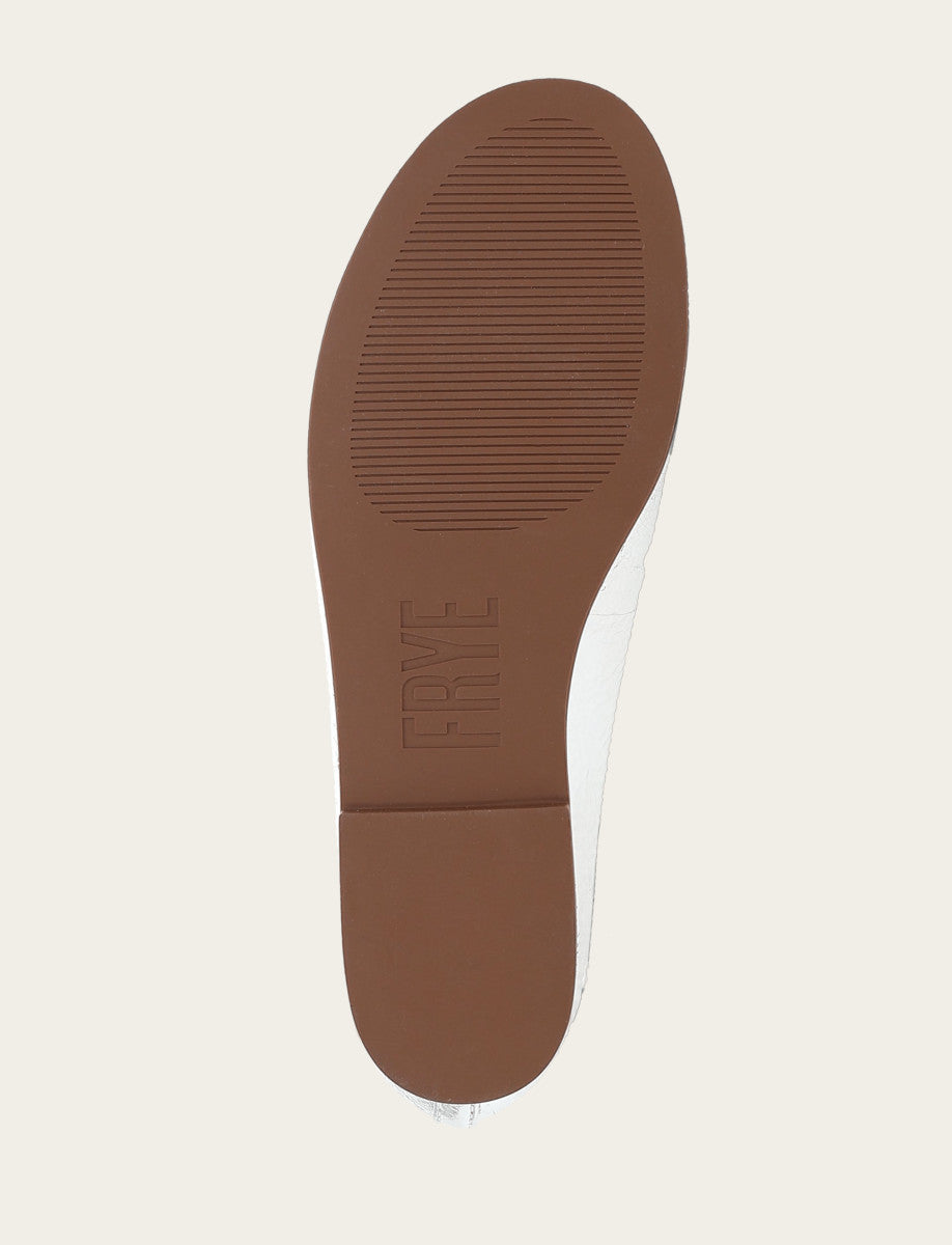Women's Silver Emma Ballet Shoe | Frye Premium