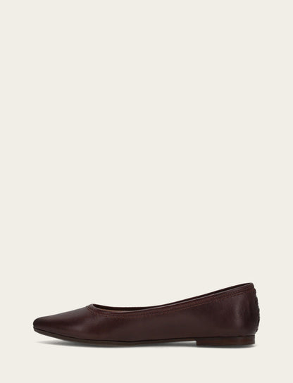 Women's Cherry Lacquer Heather Ballet Shoe | Frye Exclusive