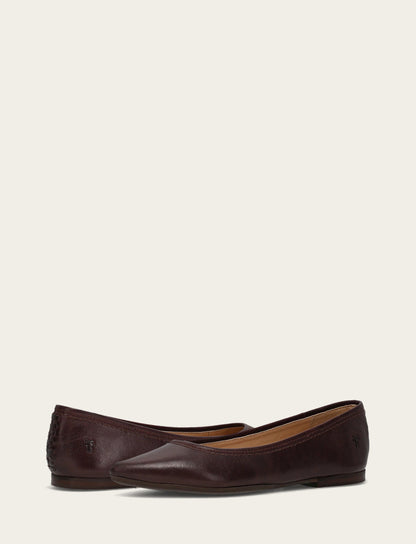 Women's Cherry Lacquer Heather Ballet Shoe | Frye Exclusive