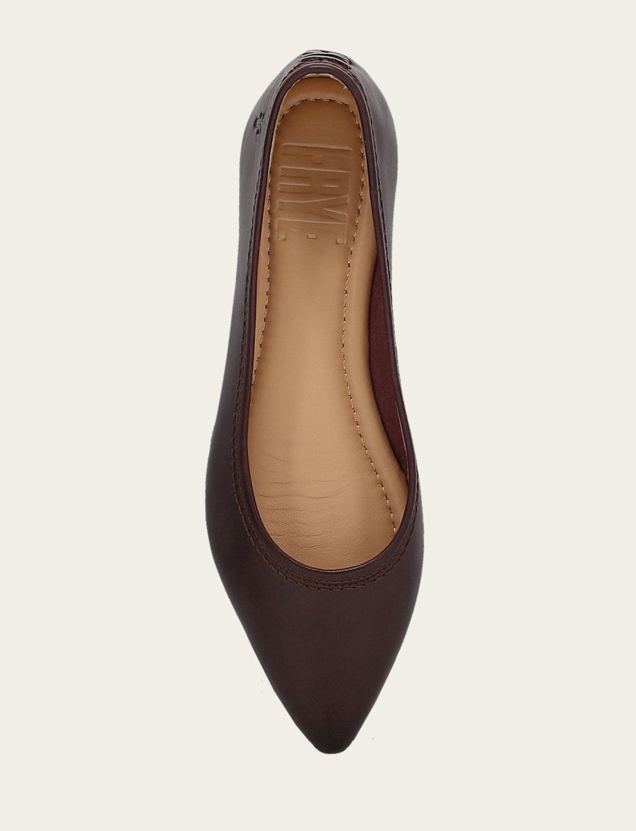 Women's Cherry Lacquer Heather Ballet Shoe | Frye Exclusive