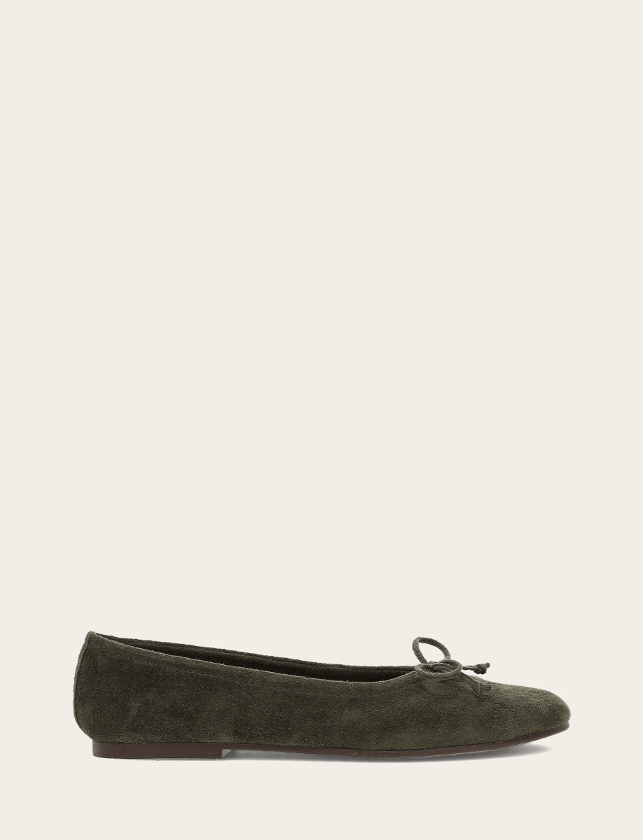Women's Dark Olive Emma Ballet Shoe | Frye Exclusive