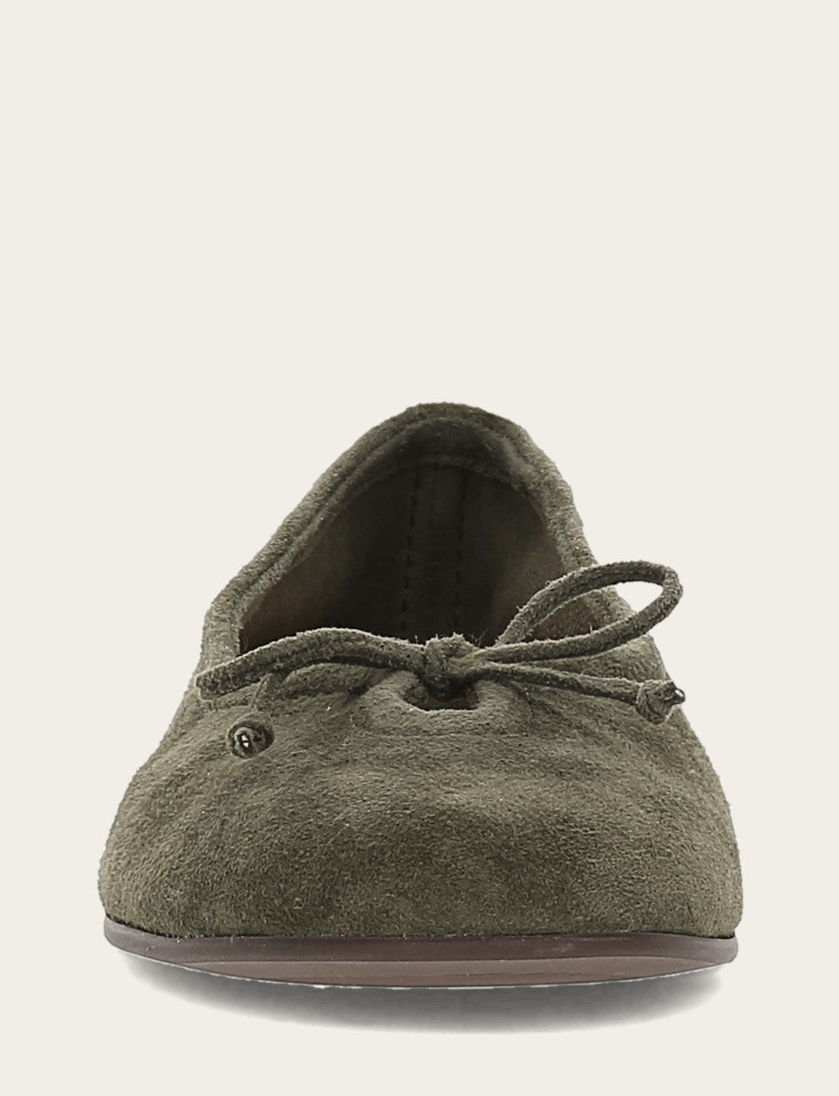 Women's Dark Olive Emma Ballet Shoe | Frye Exclusive