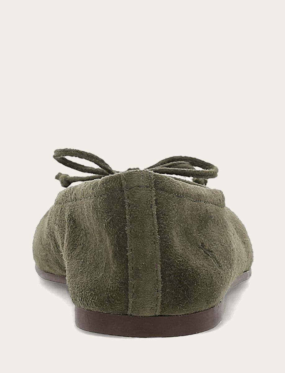 Women's Dark Olive Emma Ballet Shoe | Frye Exclusive