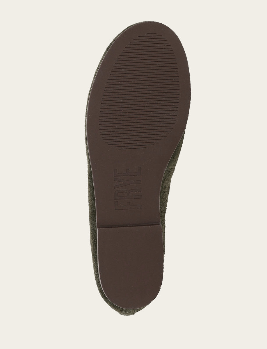 Women's Dark Olive Emma Ballet Shoe | Frye Exclusive