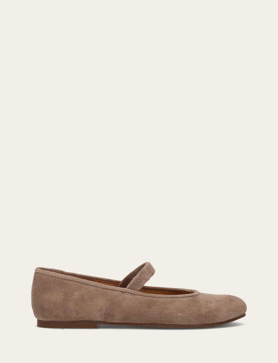 Women's Dark Taupe Emma Elastic Mary Jane Shoe | Frye Featured