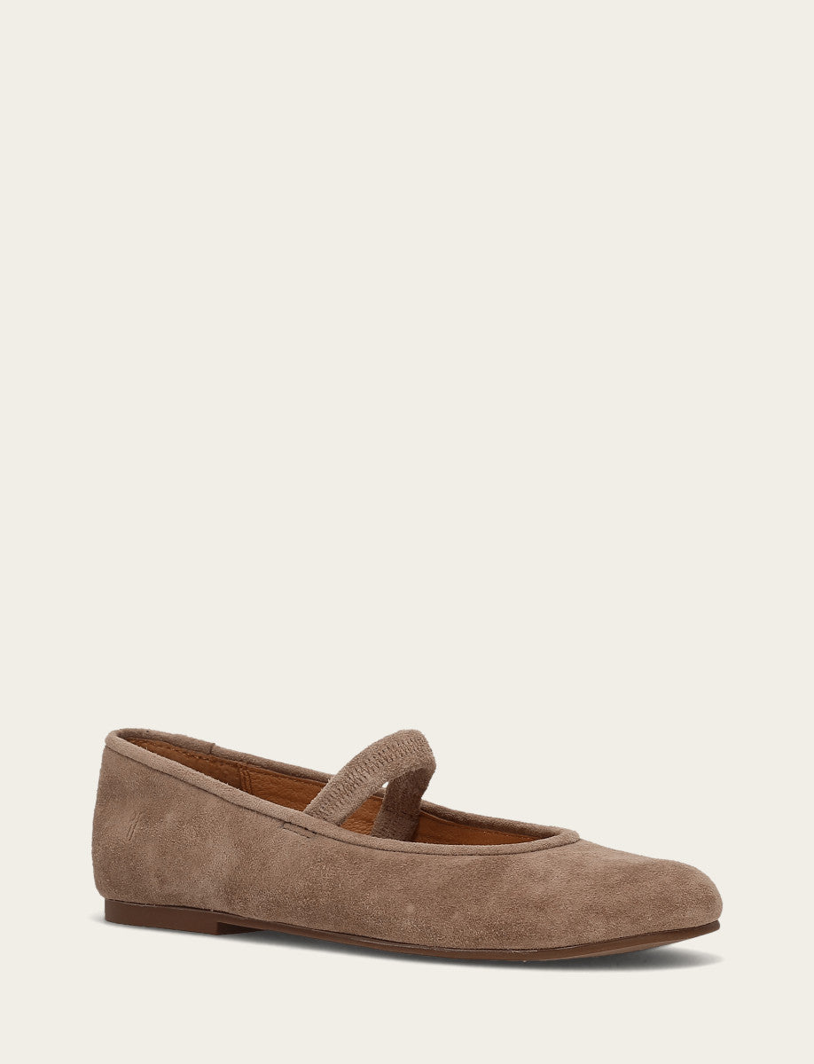 Women's Dark Taupe Emma Elastic Mary Jane Shoe | Frye Featured