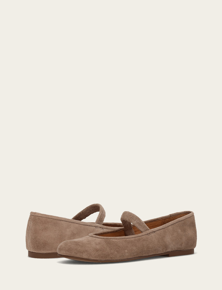 Women's Dark Taupe Emma Elastic Mary Jane Shoe | Frye Featured