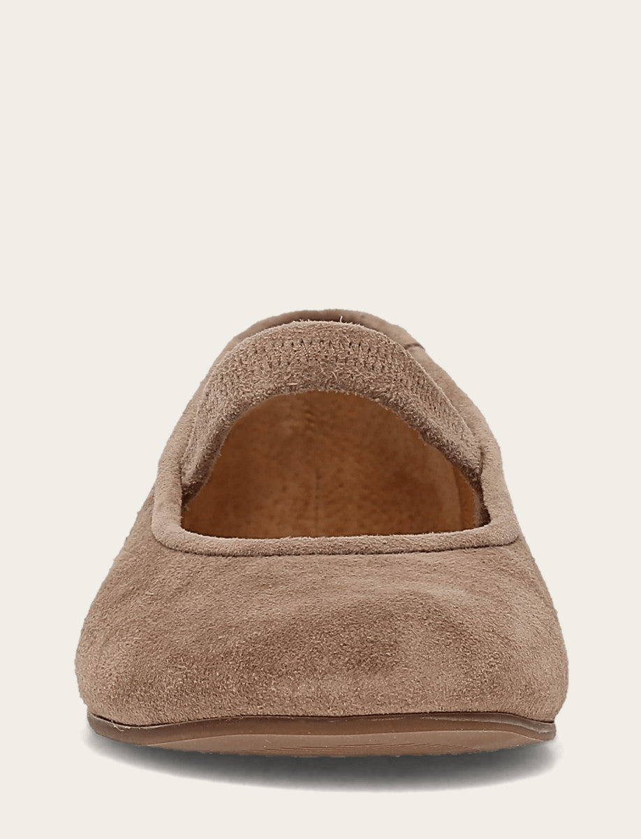 Women's Dark Taupe Emma Elastic Mary Jane Shoe | Frye Featured