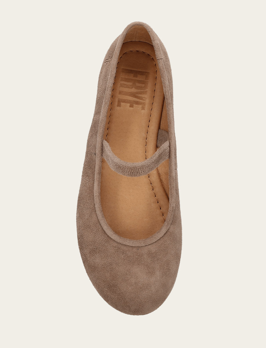 Women's Dark Taupe Emma Elastic Mary Jane Shoe | Frye Featured