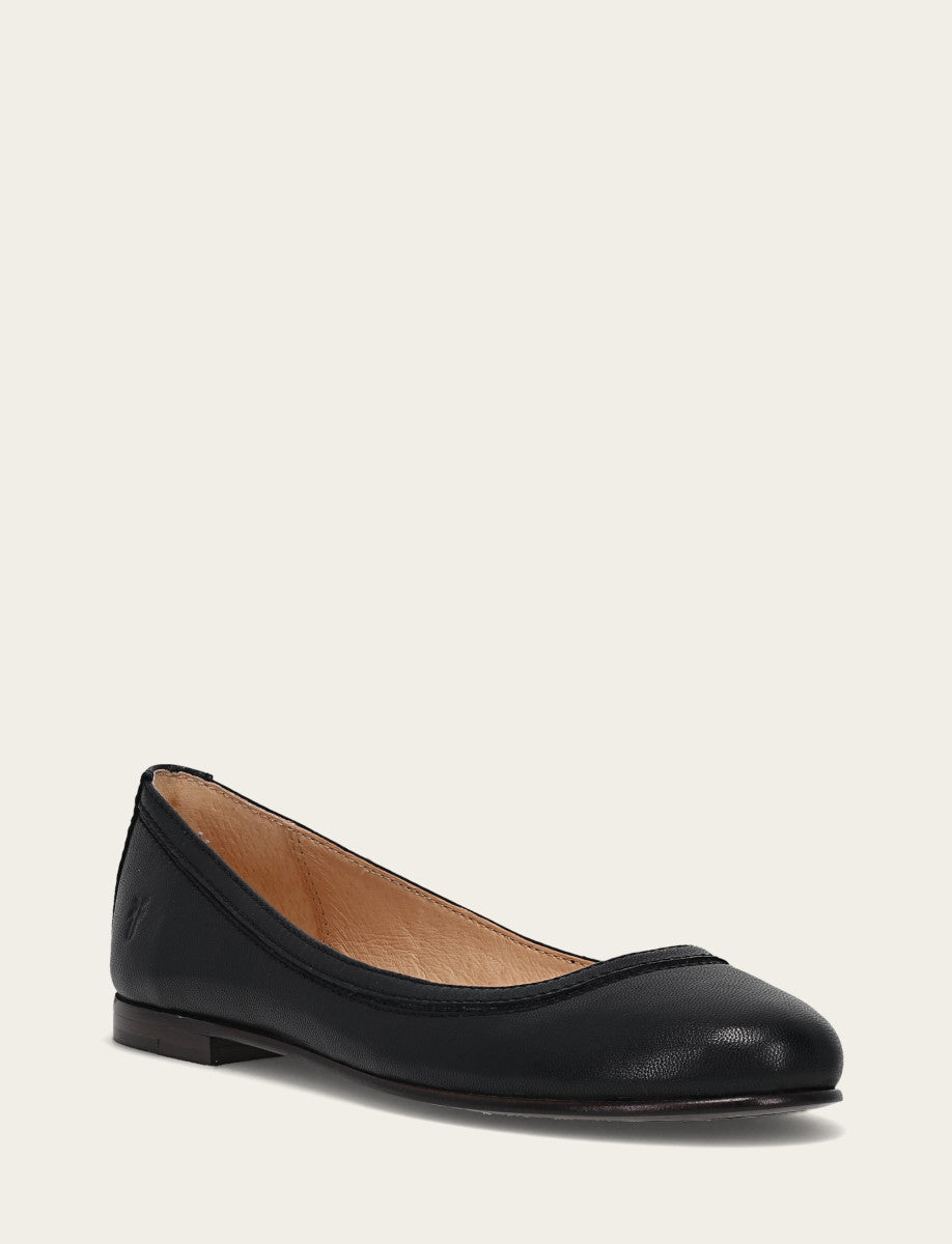 Women's Black Carson Ballet Flats | Frye Discount