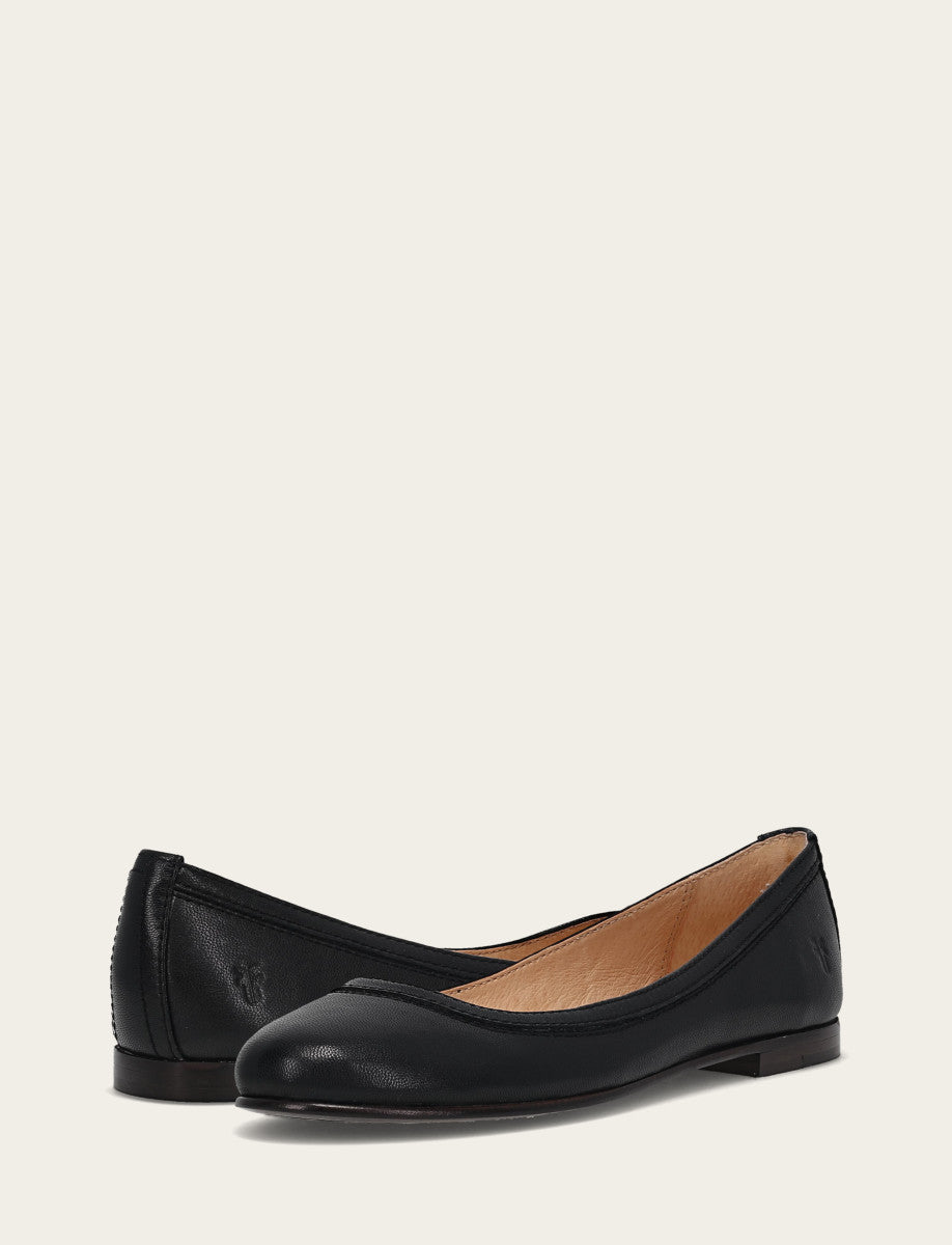 Women's Black Carson Ballet Flats | Frye Discount