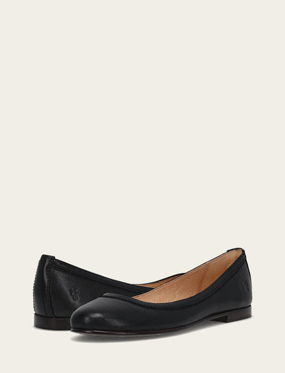 Women's Black Carson Ballet Flats | Frye Discount