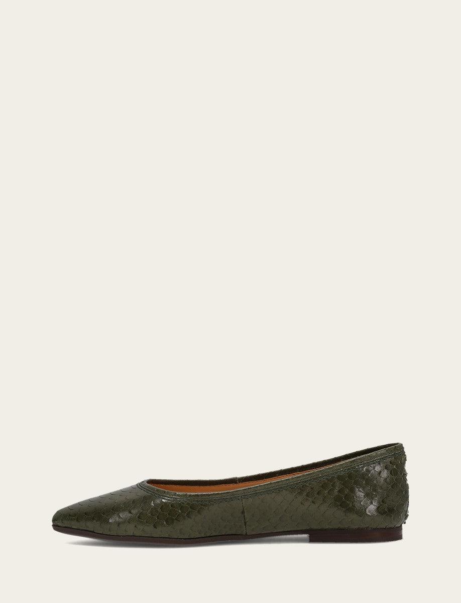 Women's Dark Olive Heather Ballet Shoe | Frye Best Seller