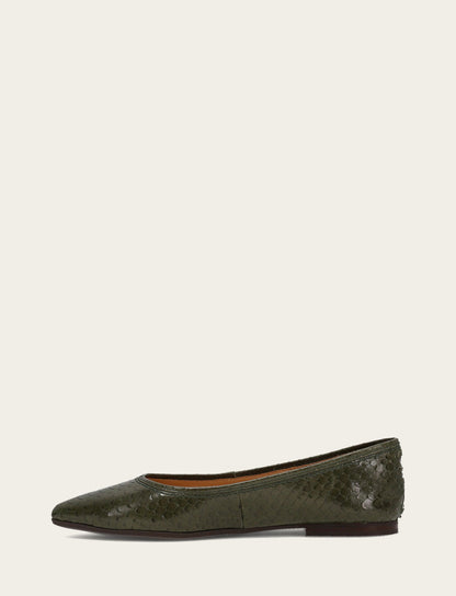 Women's Dark Olive Heather Ballet Shoe | Frye Best Seller