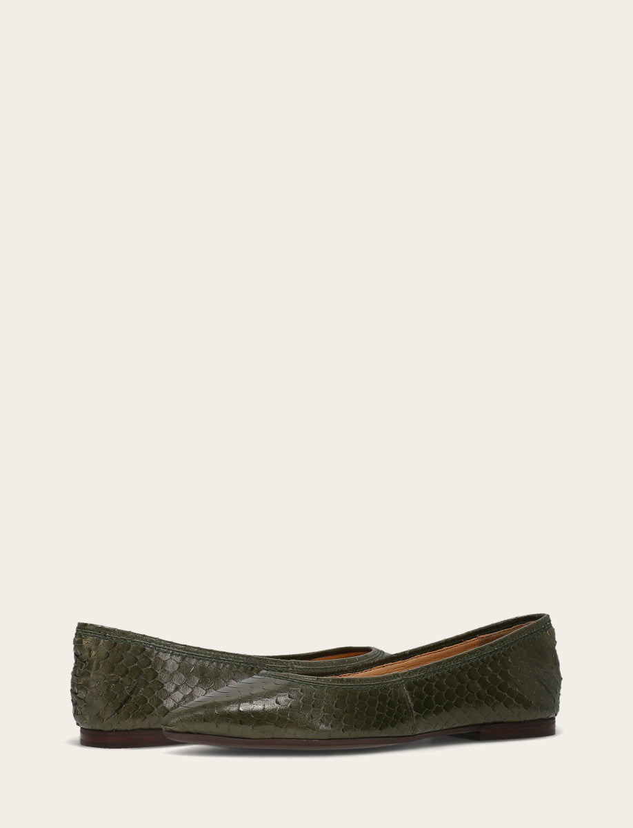 Women's Dark Olive Heather Ballet Shoe | Frye Best Seller