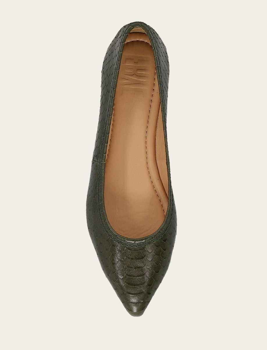 Women's Dark Olive Heather Ballet Shoe | Frye Best Seller