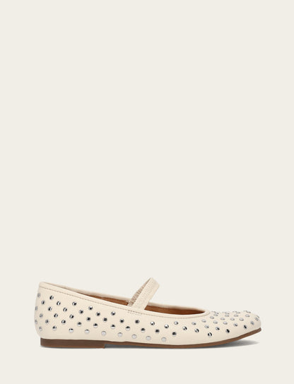 Women's Ecru Emma Studded Mary Jane Shoe | Frye Popular