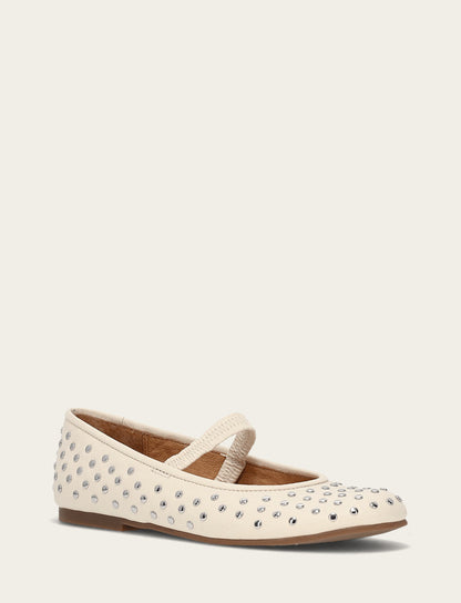 Women's Ecru Emma Studded Mary Jane Shoe | Frye Popular