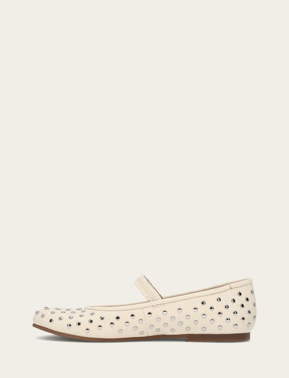 Women's Ecru Emma Studded Mary Jane Shoe | Frye Popular