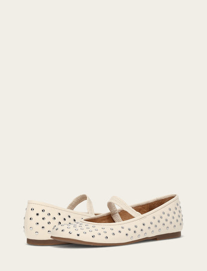 Women's Ecru Emma Studded Mary Jane Shoe | Frye Popular