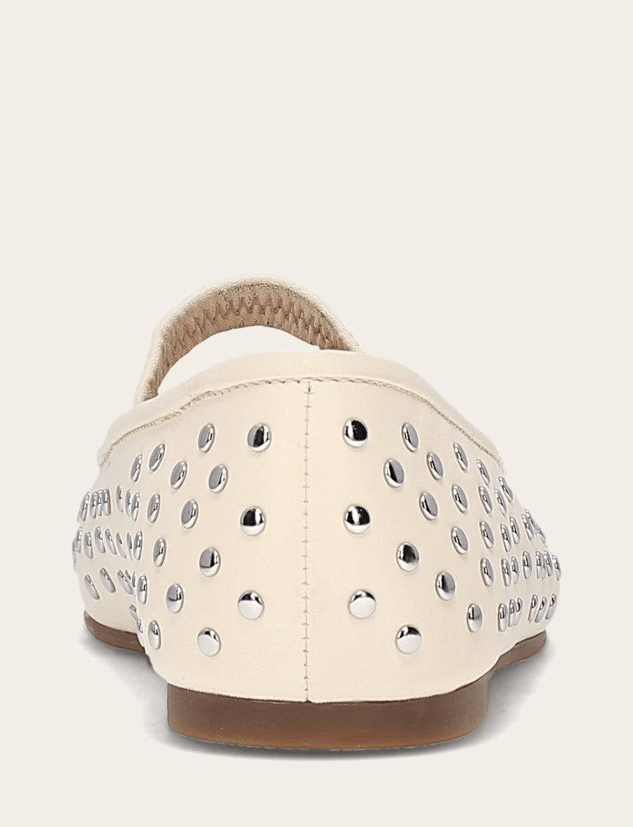 Women's Ecru Emma Studded Mary Jane Shoe | Frye Popular