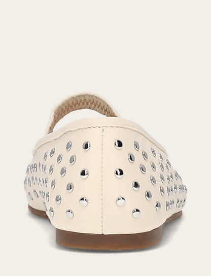 Women's Ecru Emma Studded Mary Jane Shoe | Frye Popular