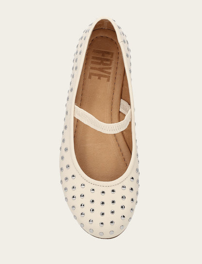 Women's Ecru Emma Studded Mary Jane Shoe | Frye Popular