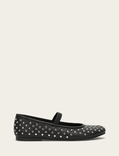 Women's Black Emma Studded Mary Jane Shoe | Frye Everyday