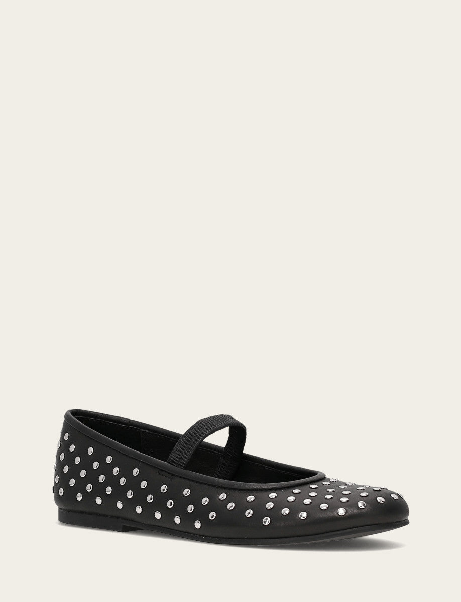 Women's Black Emma Studded Mary Jane Shoe | Frye Everyday