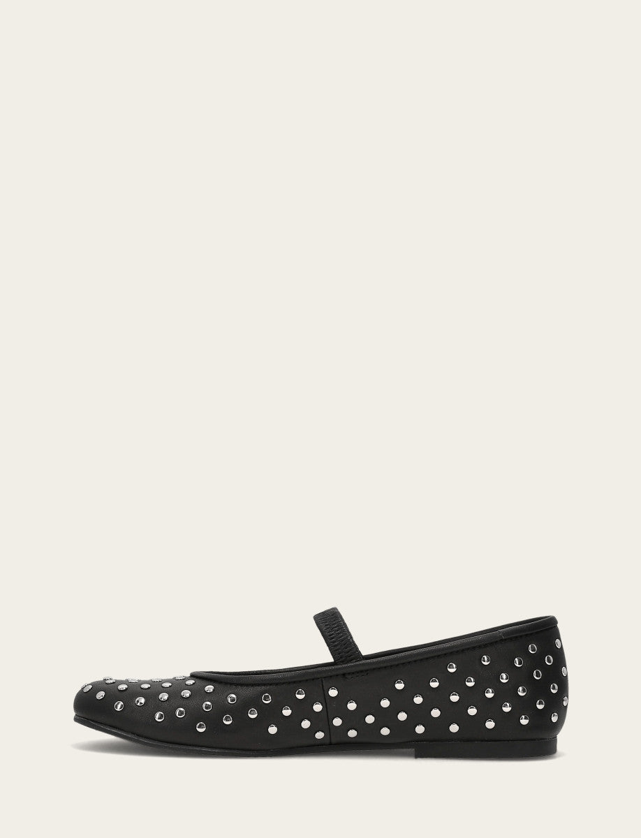 Women's Black Emma Studded Mary Jane Shoe | Frye Everyday