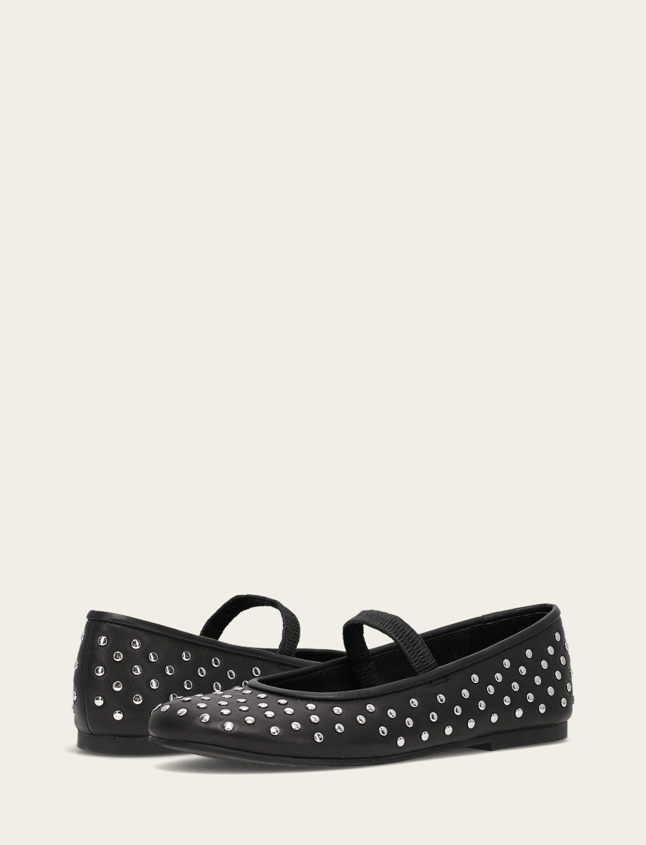 Women's Black Emma Studded Mary Jane Shoe | Frye Everyday