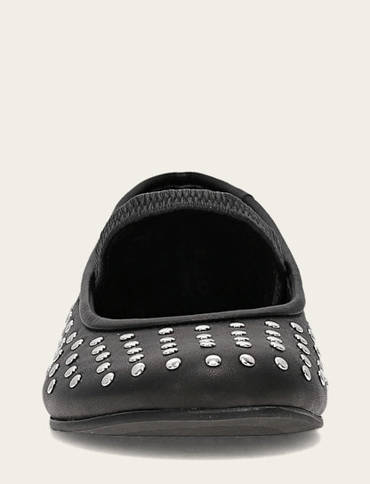 Women's Black Emma Studded Mary Jane Shoe | Frye Everyday