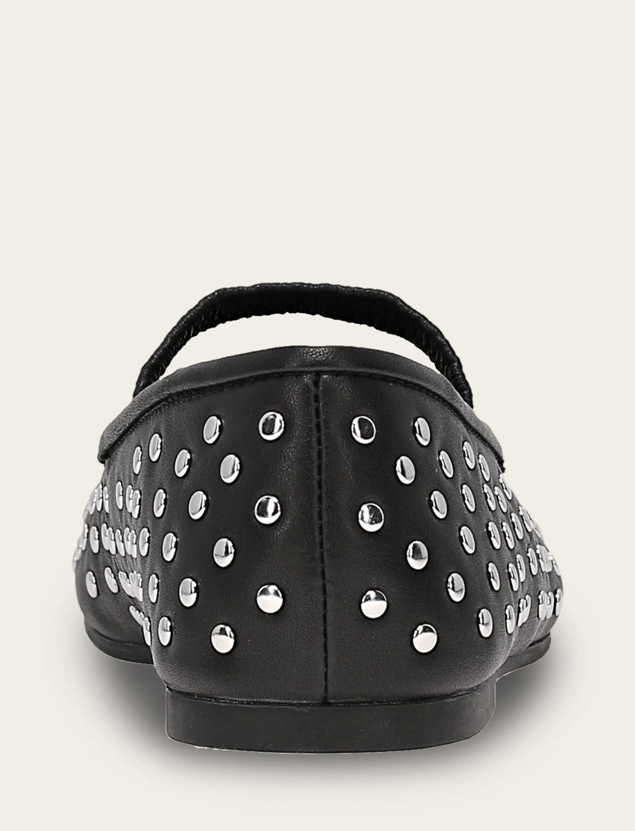 Women's Black Emma Studded Mary Jane Shoe | Frye Everyday